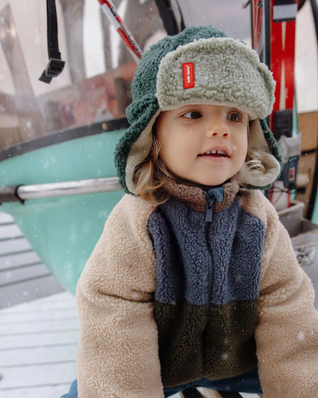 Chapka Cozy Neo pour bébé et enfant dès 9 mois, effet moumoute avec doublure polaire, certifiée Oeko-Tex