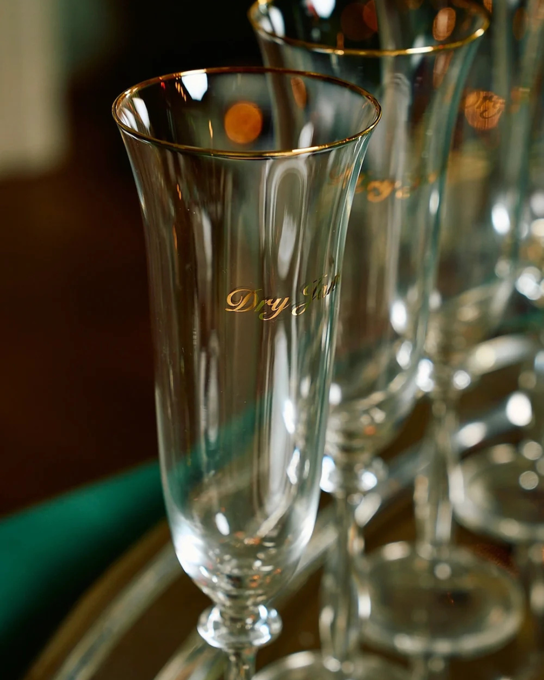 Flûte à champagne DRY JANUARY Anna + Nina en cristal – verre design lavable au lave-vaisselle