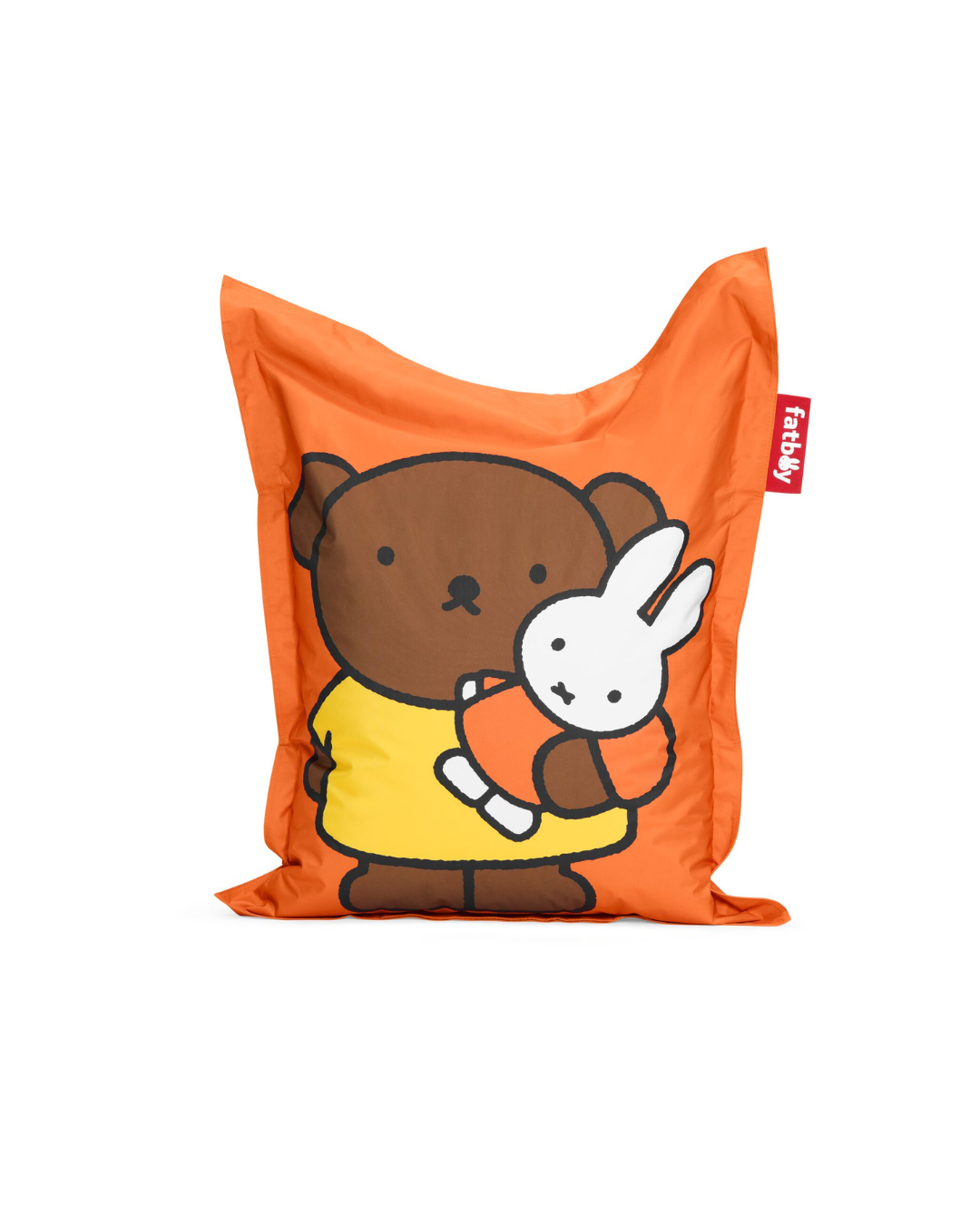 Pouf enfant géant Fatboy Junior x Miffy Boris – Orange – 100x130 cm