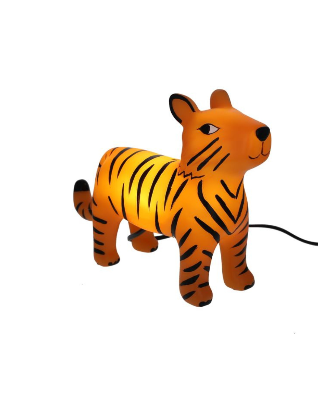 Lampe enfant Tigre du Bengale, luminaire déco jungle à poser avec lumière douce, idéale pour chambre d’enfant.