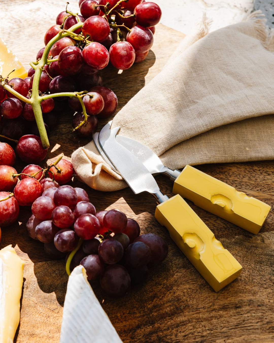 Lot de couverts à fromage avec manches en forme de fromage – accessoires originaux pour plateau de fromages