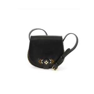 Sac Le Mamour Malga Clown – Cuir Chocolat, Amande & Tobacco | Bandoulière ajustable et broderies artisanales