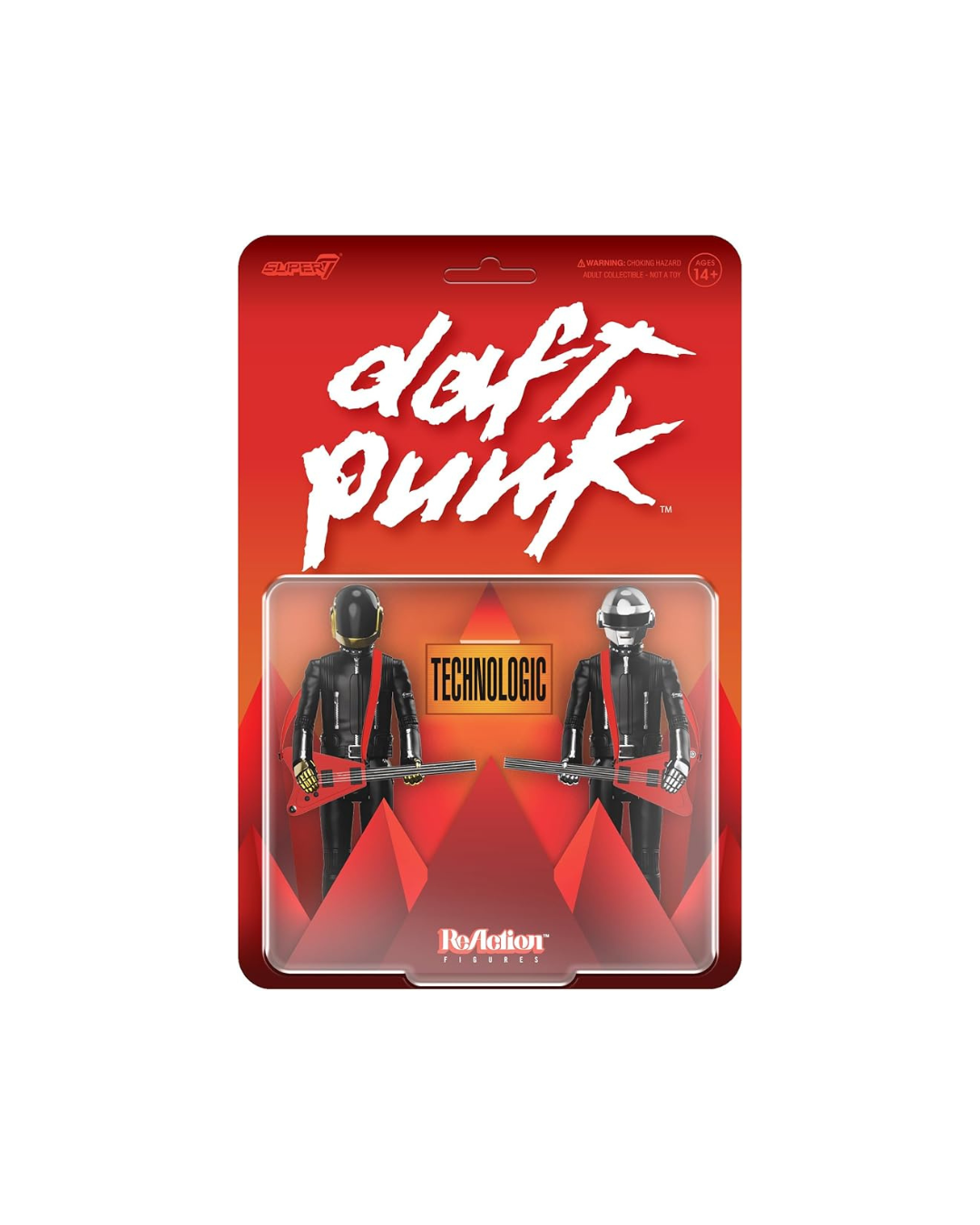 Figurine Daft Punk Super7 ReAction – Guy-Manuel et Thomas Bangalter avec accessoires et casque amovible