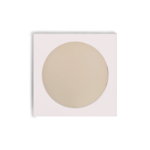 Miroir Letizia laqué blanc crème avec cadre en bois brillant et miroir en verre teinté bronze