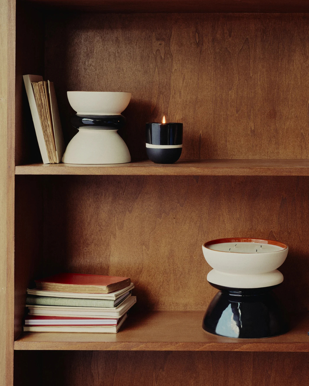 Bougie TamTam noire en céramique artisanale, Maison Sarah Lavoine x Côté Bougie