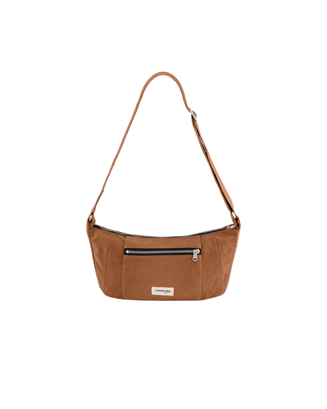 Sac à main Charlot XS en coton recyclé, format extra plat, porté épaule ou crossbody