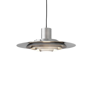 Suspension KF1 P376 en aluminium brossé, luminaire design danois AndTradition 48 cm