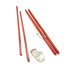 Set baguettes et porte-baguettes mains Paola Navone Serax