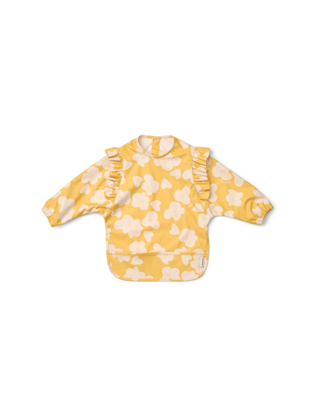 Bavoir manches longues bébé fleur citron imperméable
