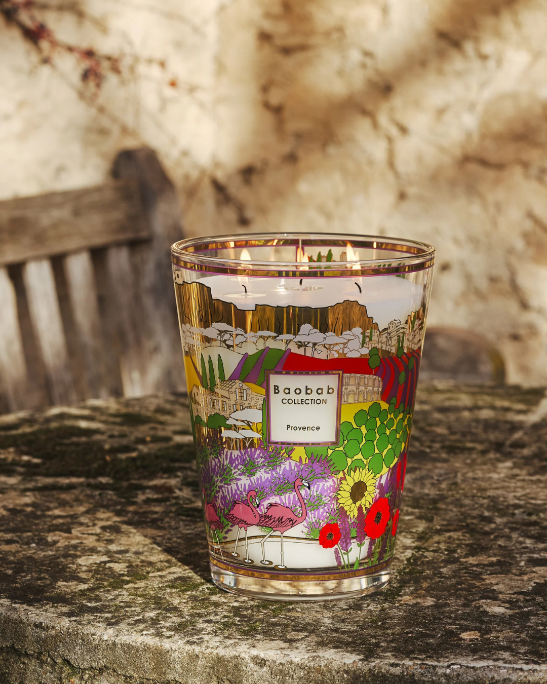 Bougie luxe XXL Provence lavande fenouil ambre décoration intérieure