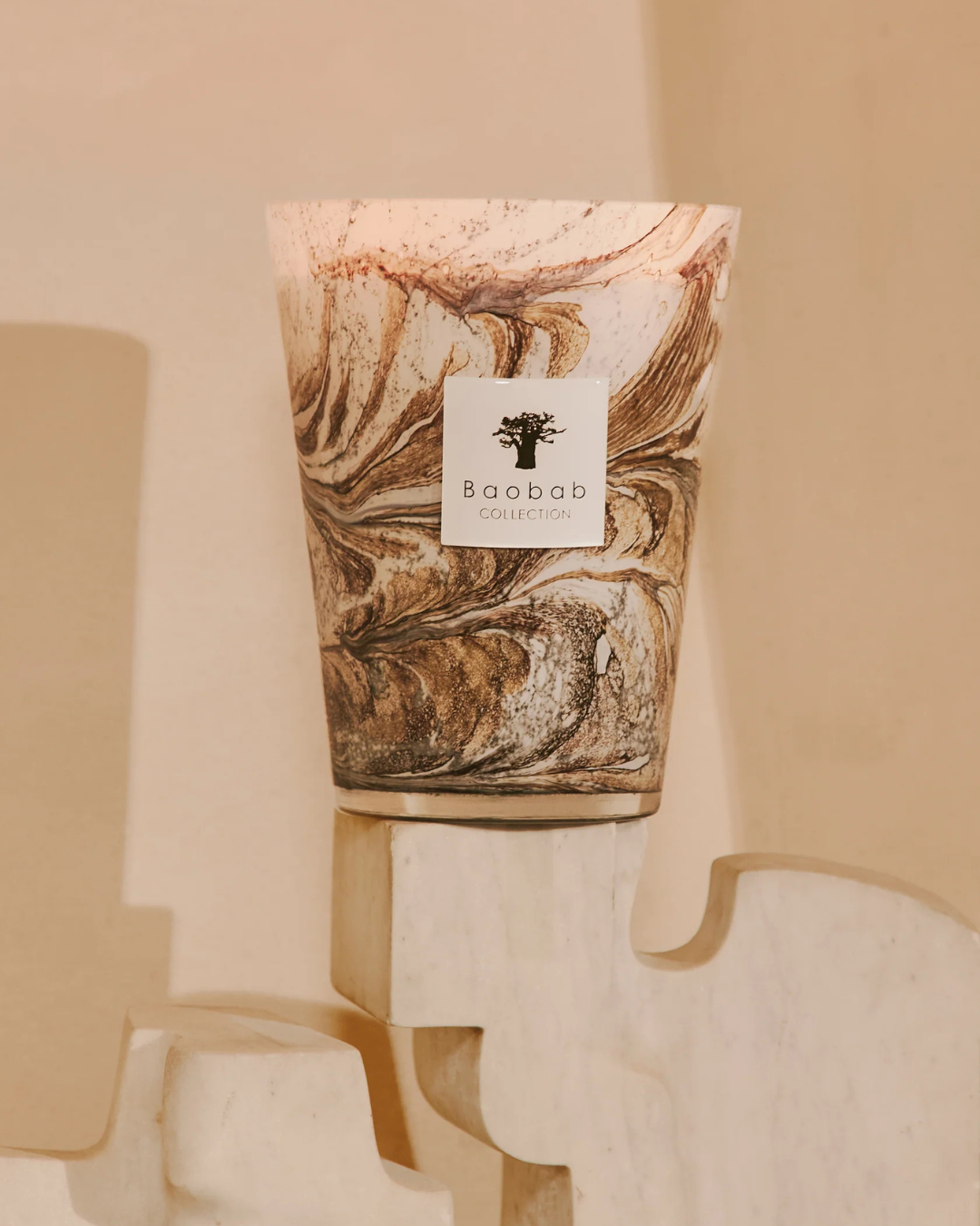 Bougie parfumée Naïs MAX 24 Baobab verre soufflé luxe