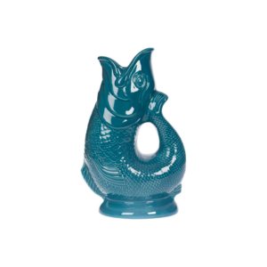 Carafe Gluggle Teal Lustre XL poisson carafe anglaise originale
