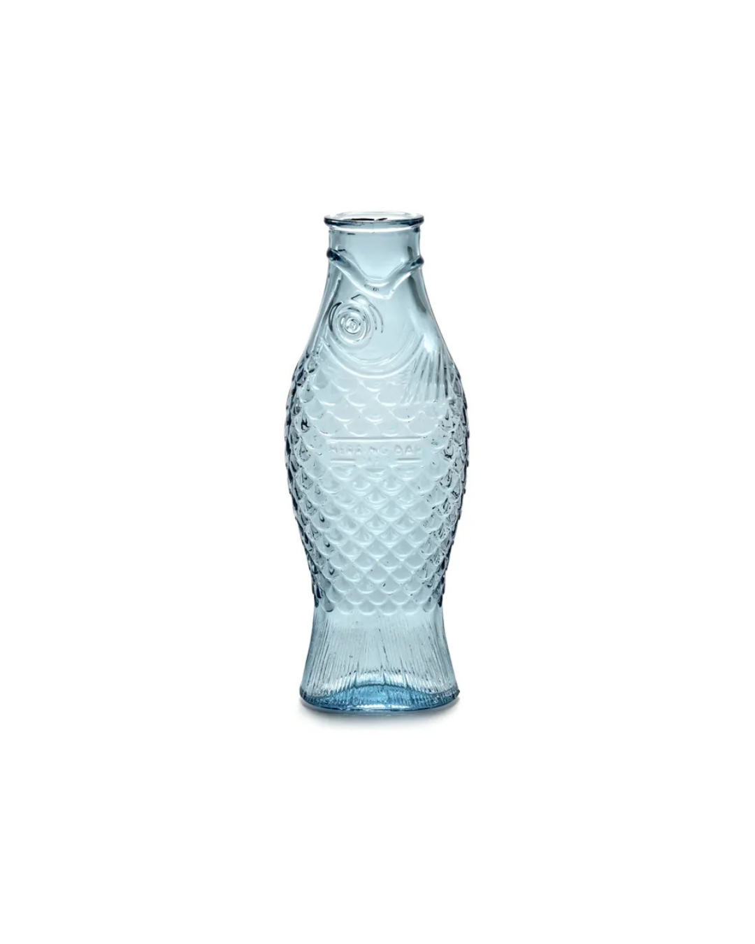Carafe poisson bleue Fish & Fish en verre design Paola Navone pour Serax
