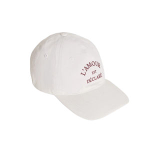 Casquette ajustable broderie message amour