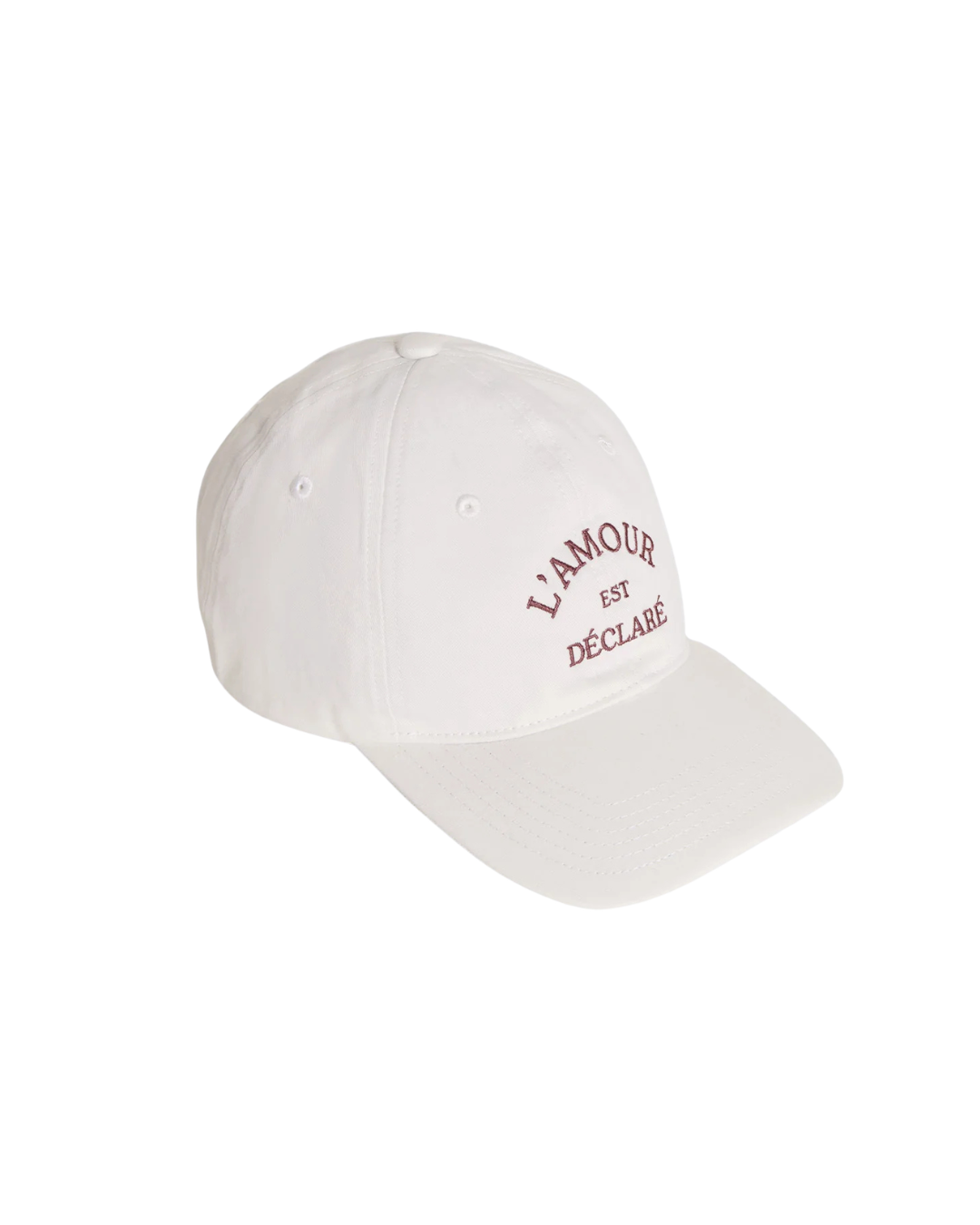 Casquette ajustable broderie message amour