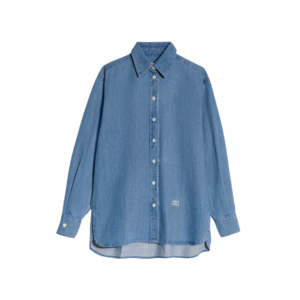 Chemise denim clair coton bio femme