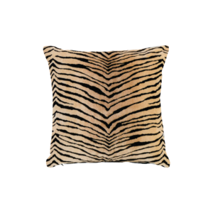Coussin Carino velours motif tigre 45x45 cm