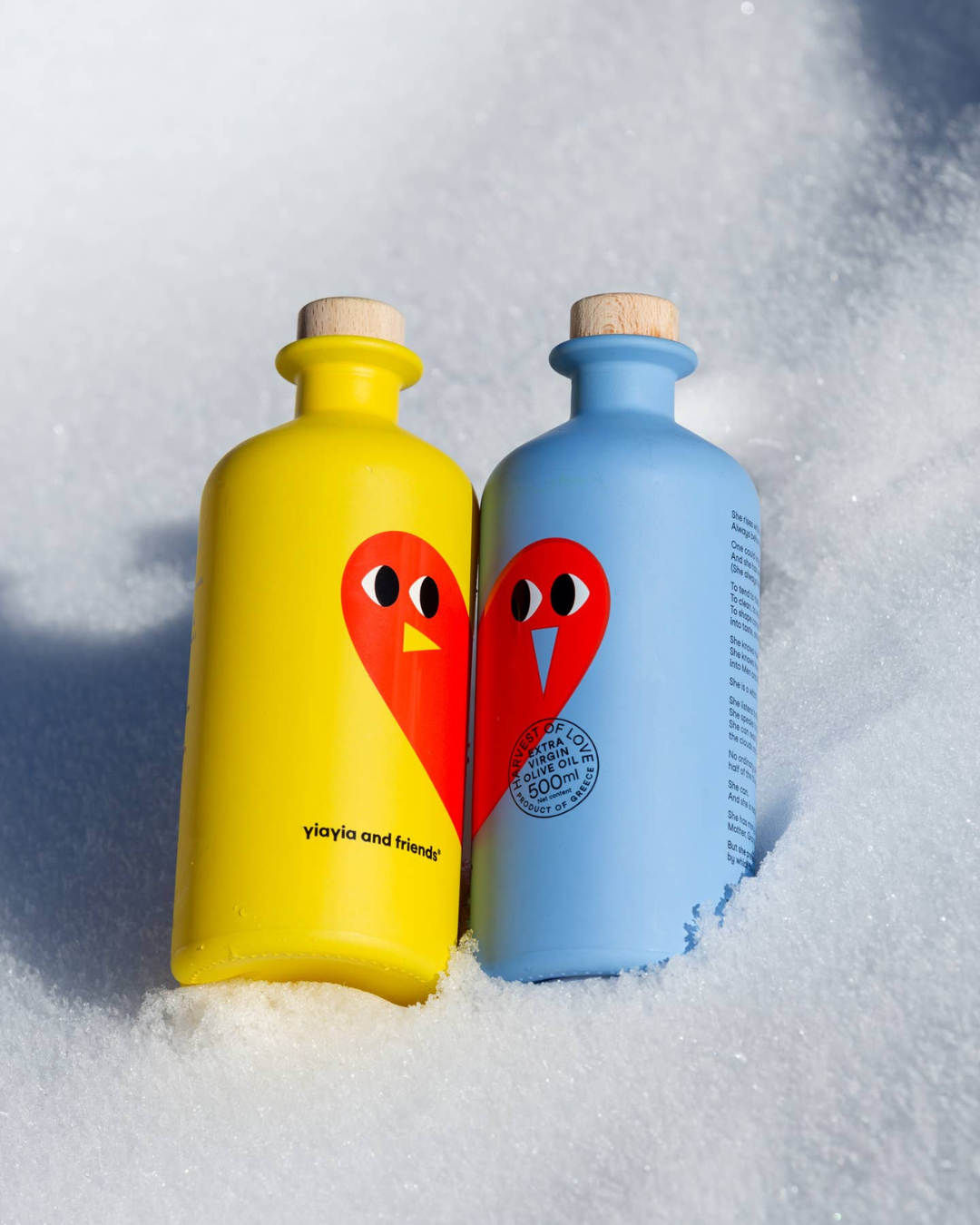 Coffret huile d’olive extra vierge récolte d’amour 2x500ml Crète