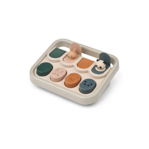 Jouet pop-up AVIVA beige animaux enfant