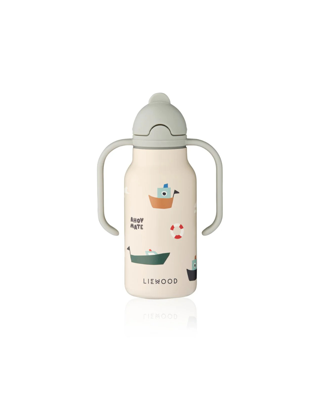 Gourde enfant Kimmie bateaux 250 ml inox avec poignées