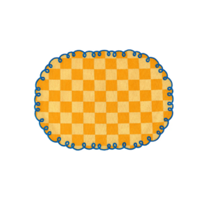 Sets de table brodés Bitossi coton carreaux