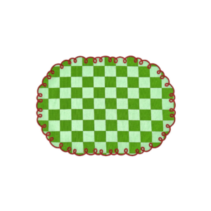 Sets de table brodés Bitossi coton carreaux