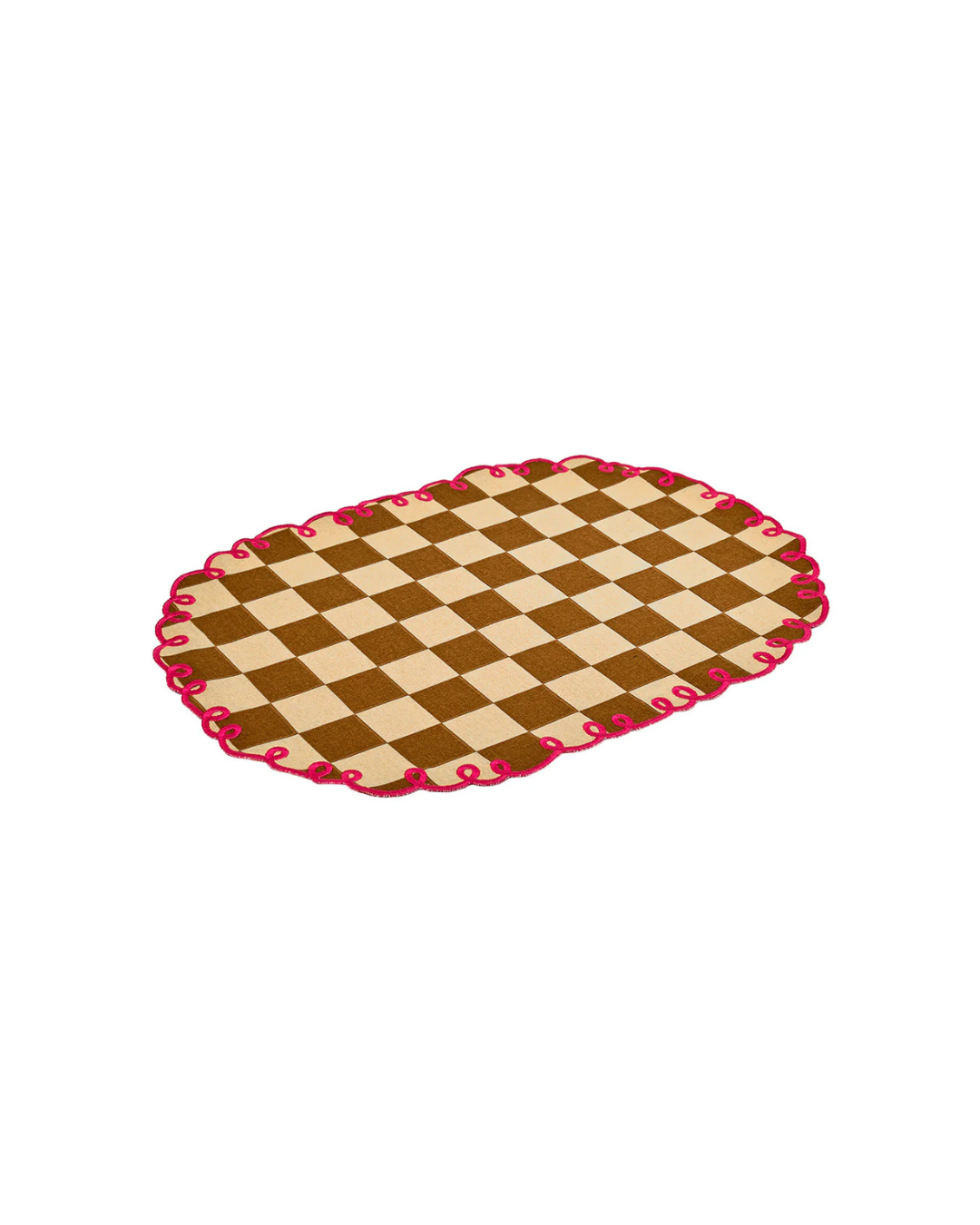 Sets de table brodés Bitossi coton carreaux