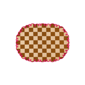 Sets de table brodés Bitossi coton carreaux