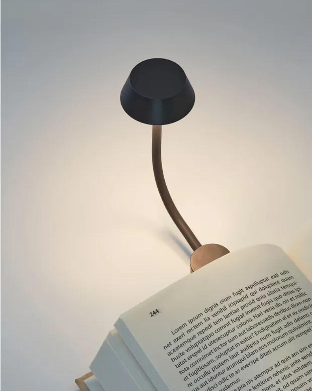 Lampe flexible LED Lexon Mimi gris rechargeable USB-C