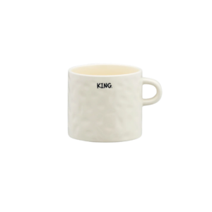 Mug King en céramique design royal pour café ou thé