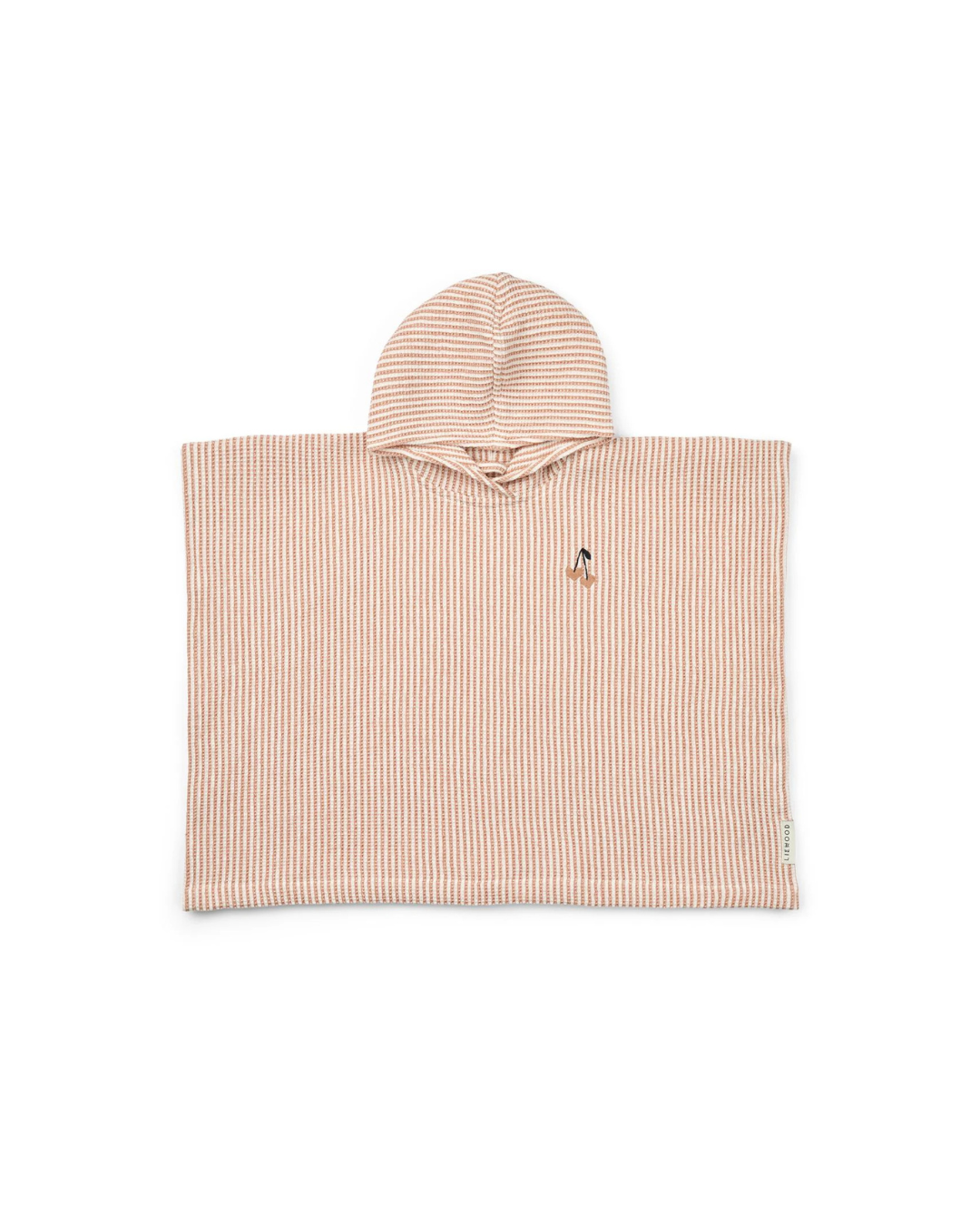 Poncho enfant Paco rose coton biologique