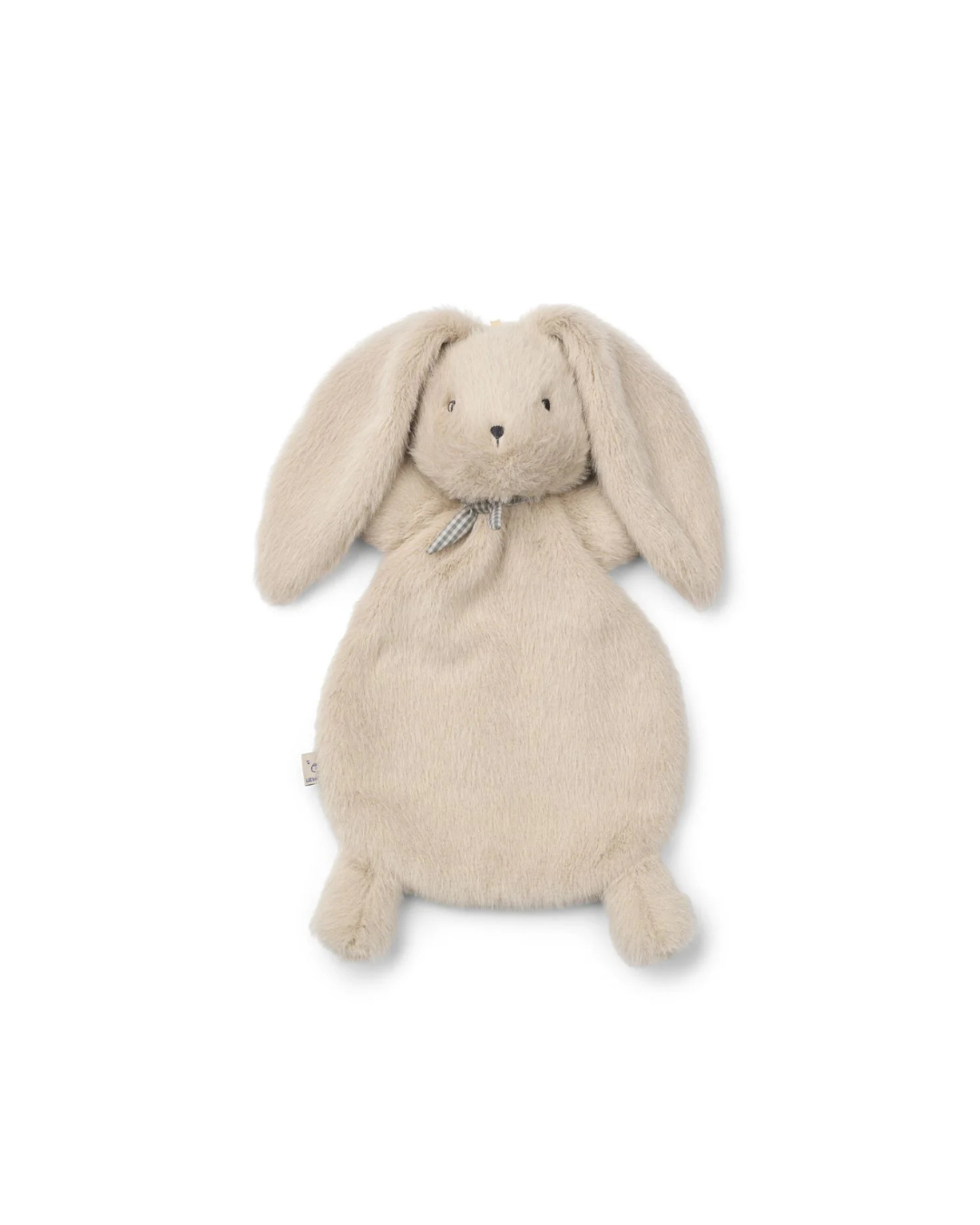 Peluche lapin ROY gris beige doudou bébé polyester recyclé