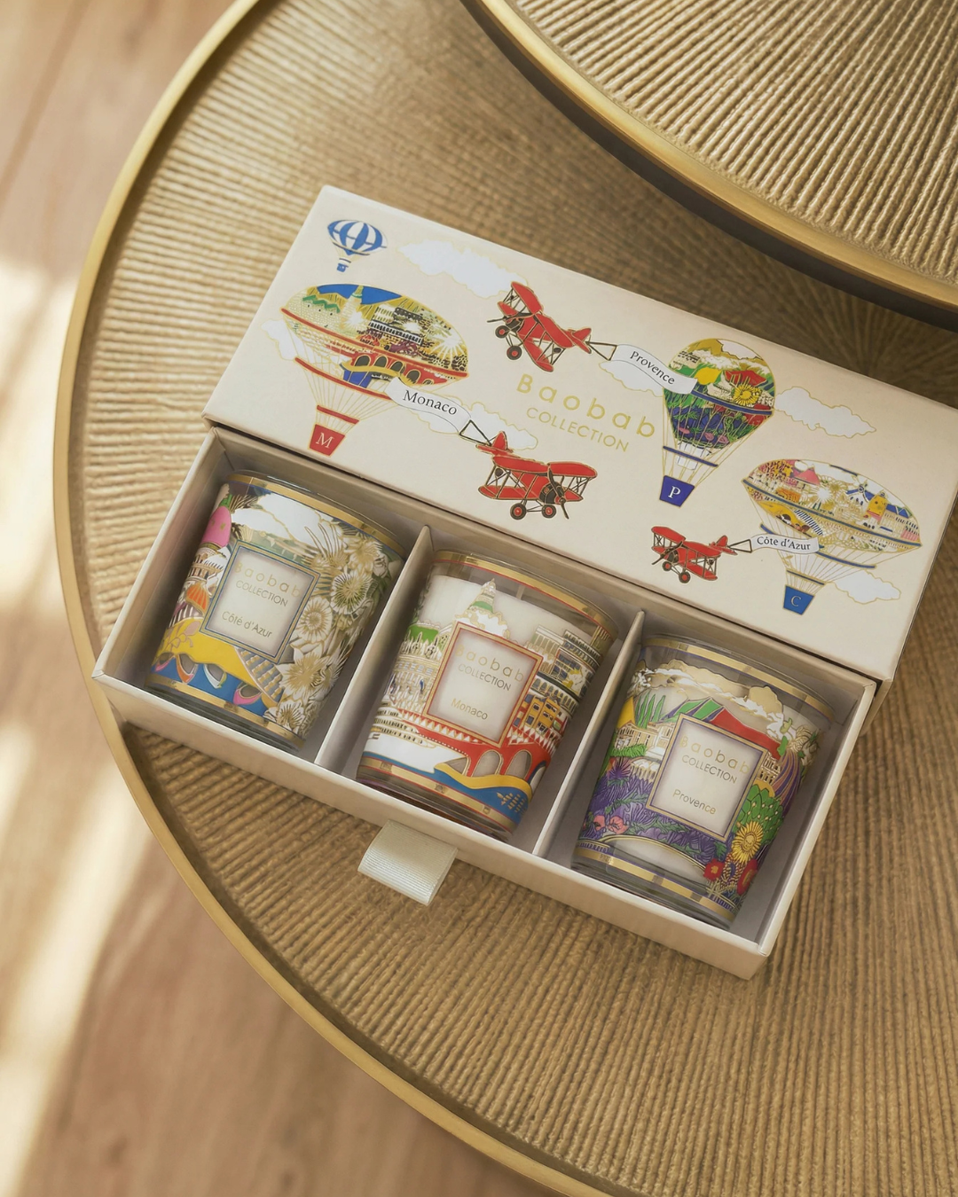 Coffret Trio Travel Baobab Provence Monaco Côte d’Azur