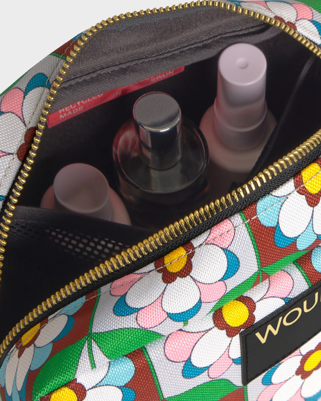 Trousse de toilette Kaleido en polyester recyclé pour maquillage