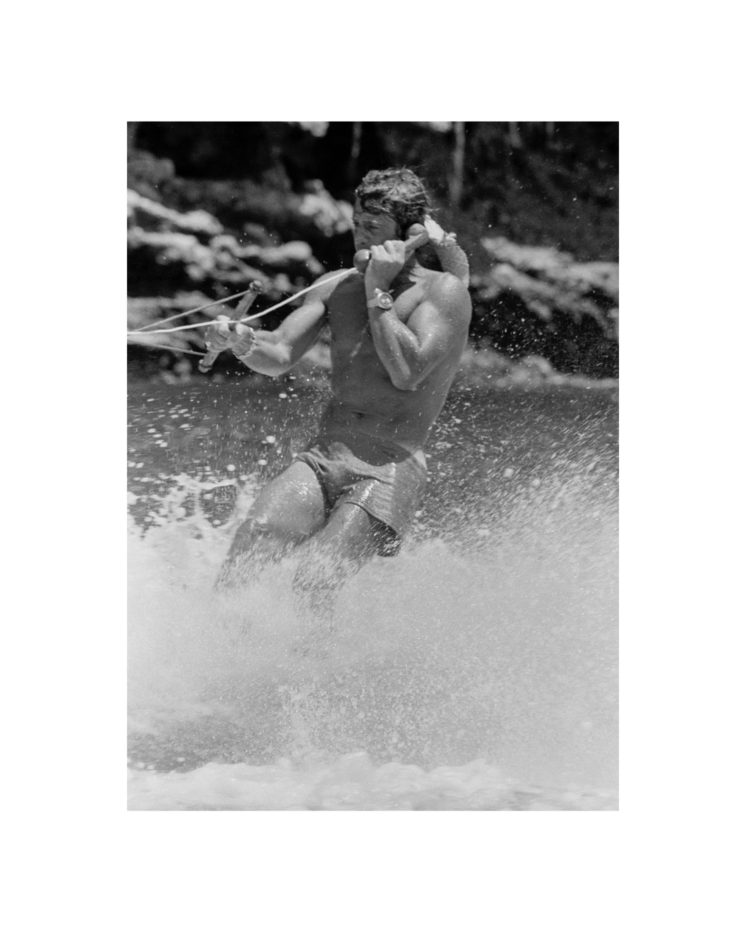 affiche portrait femme noir et blanc style vintage décoration murale