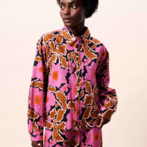 Chemise Sailor Vitoria oversize à imprimé floral multicolore