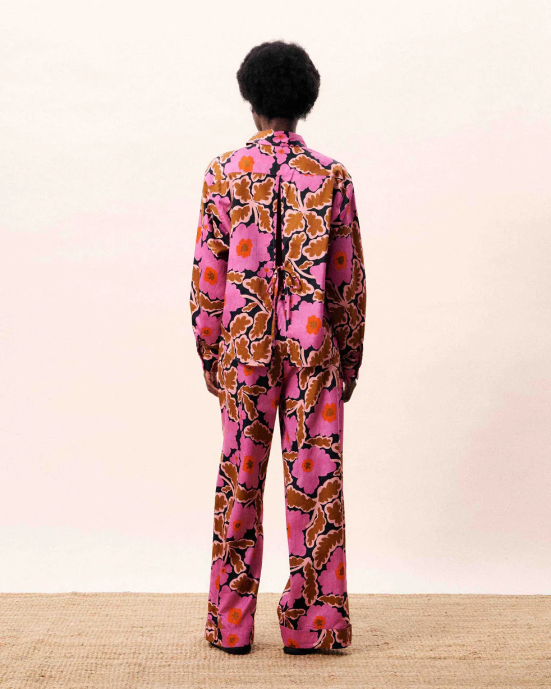 Chemise Sailor Vitoria oversize à imprimé floral multicolore