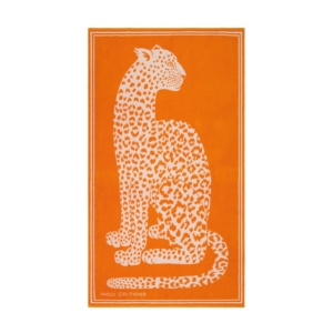 Fouta Fantastique poudre en coton imprimée à la main 100x190 cm