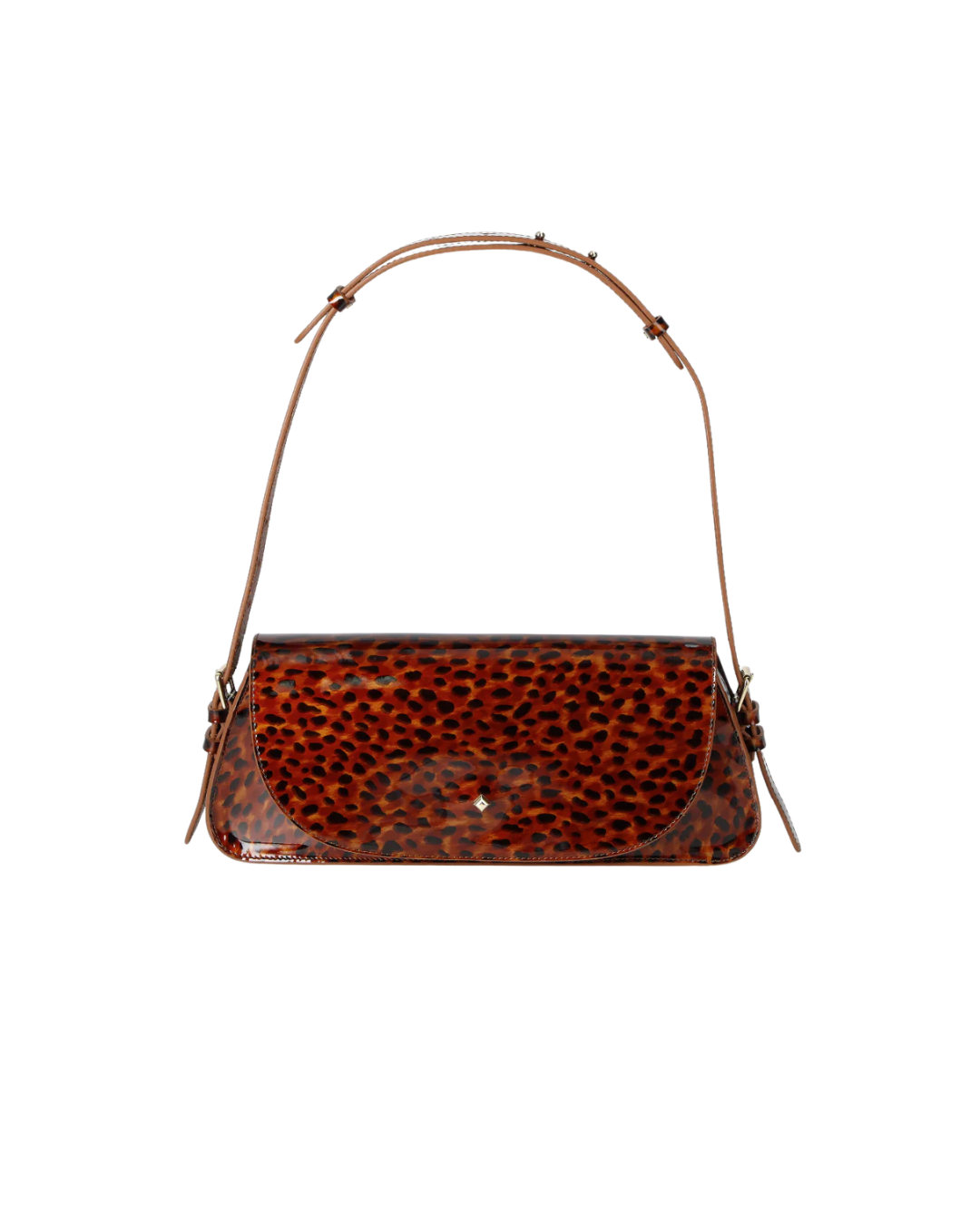 Sac baguette Toutoune écaille de tortue au style 90’s.