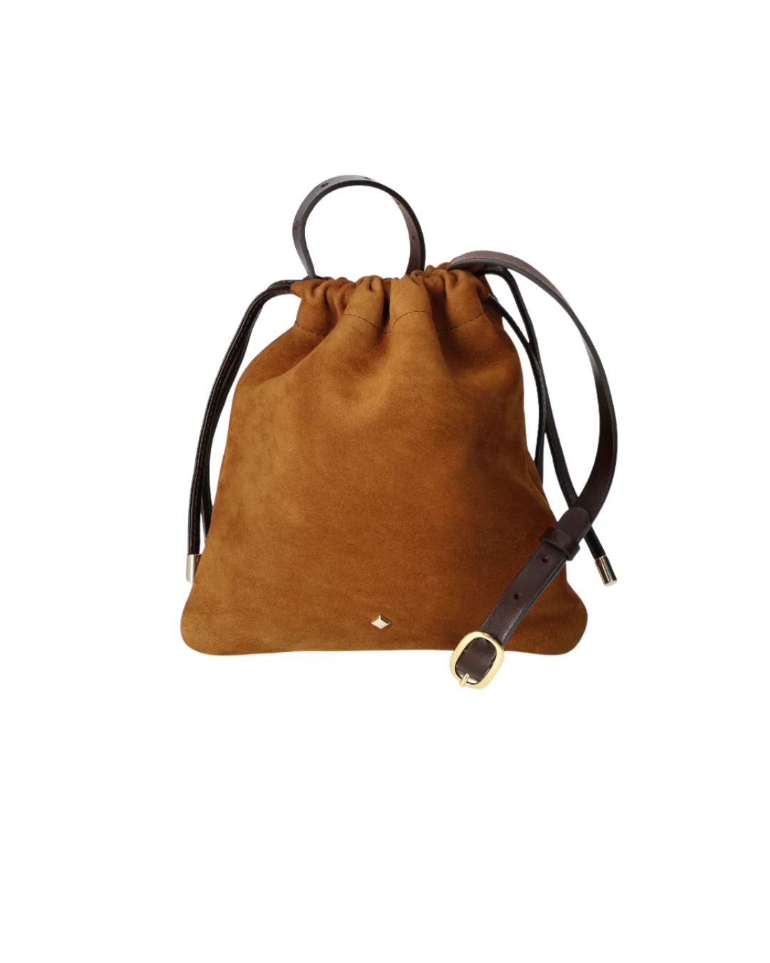 Sac Lerie nubuck camel bandoulière cuir femme design naturel