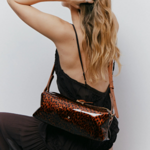 Sac Sohna écaille de tortue cuir vernis femme bandoulière