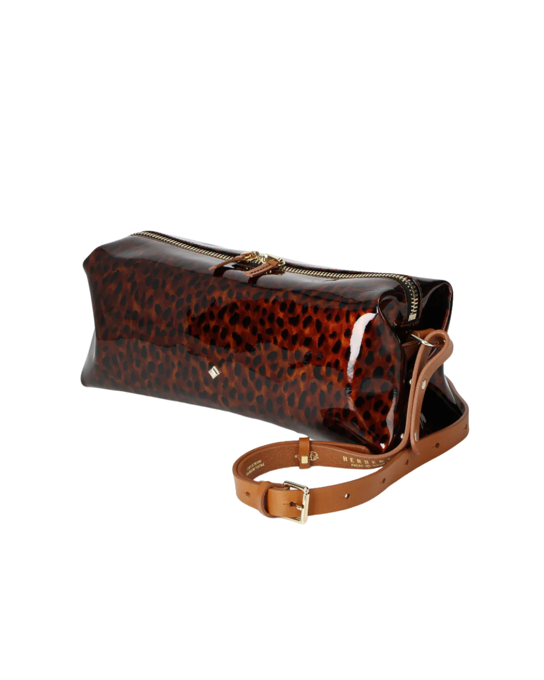 Sac Sohna écaille de tortue cuir vernis femme bandoulière