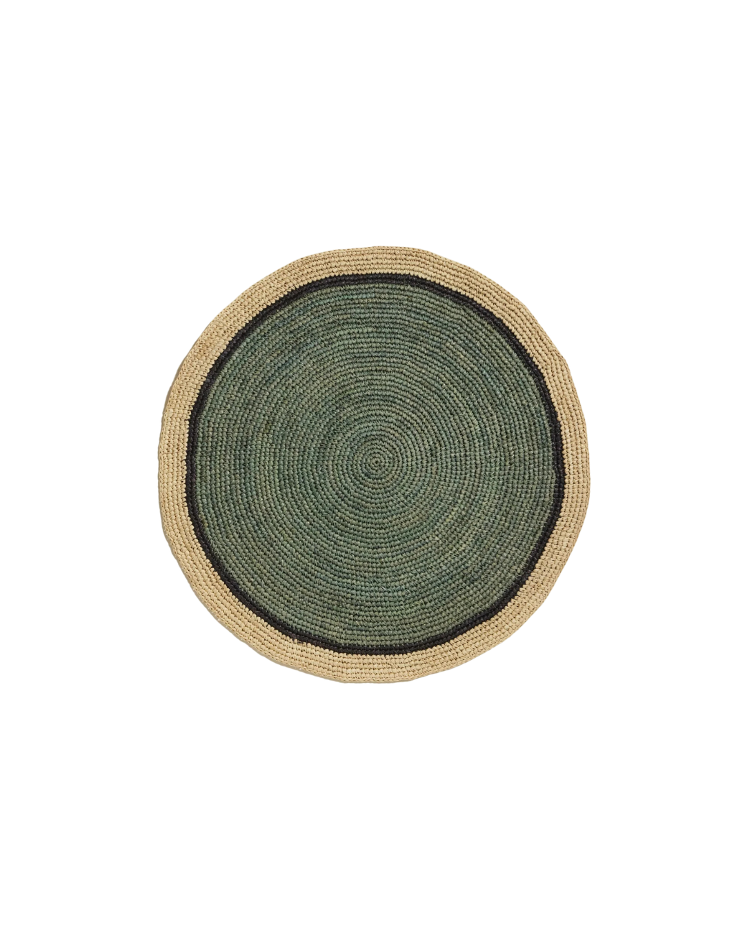 Set de table artisanal en raphia fabriqué à Madagascar