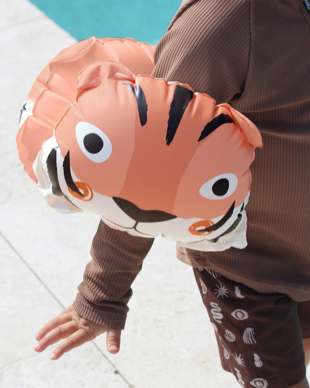 Brassards enfant Tino le Tigre 3-6 ans pour apprentissage de la natation en toute sécurité