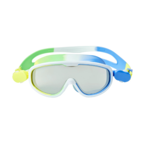 Masque de natation enfant avec verres miroir anti-buée et sangle ajustable pour piscine et snorkeling