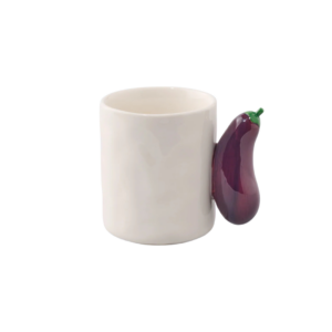 Mug aubergine Fluid Market en céramique design original et fun pour pause café