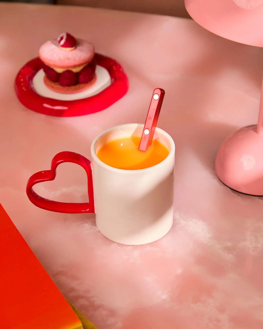 Mug cerise Fluid Market en céramique avec anse en forme de cerises design original