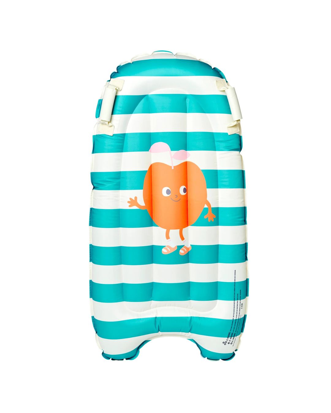 Planche de surf gonflable enfant rayée bleue avec poignées pour piscine et plage