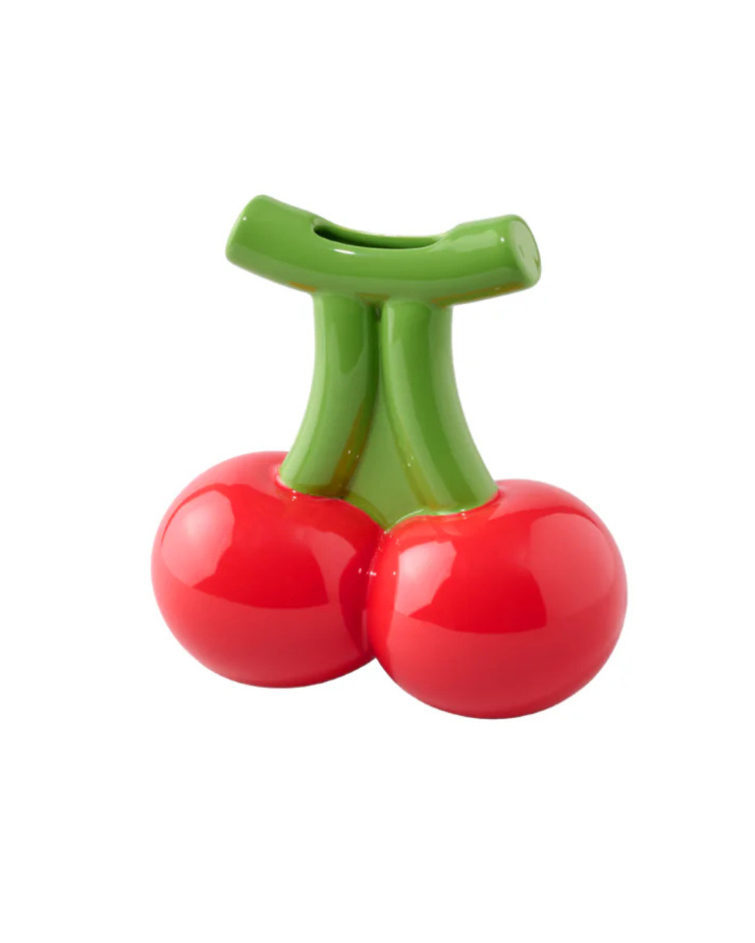 Vase cerise Fluid Market en céramique design original pour décoration intérieure moderne