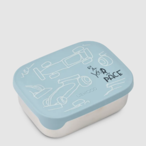 ARTHUR BOITE A REPAS - KARTING BLEUE - METAL/SILICONE